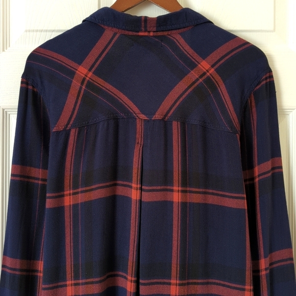 BDG Urban Outfitters Waterfall Plaid Oversized Long Sleeve Button Down Shirt L - Picture 11 of 12